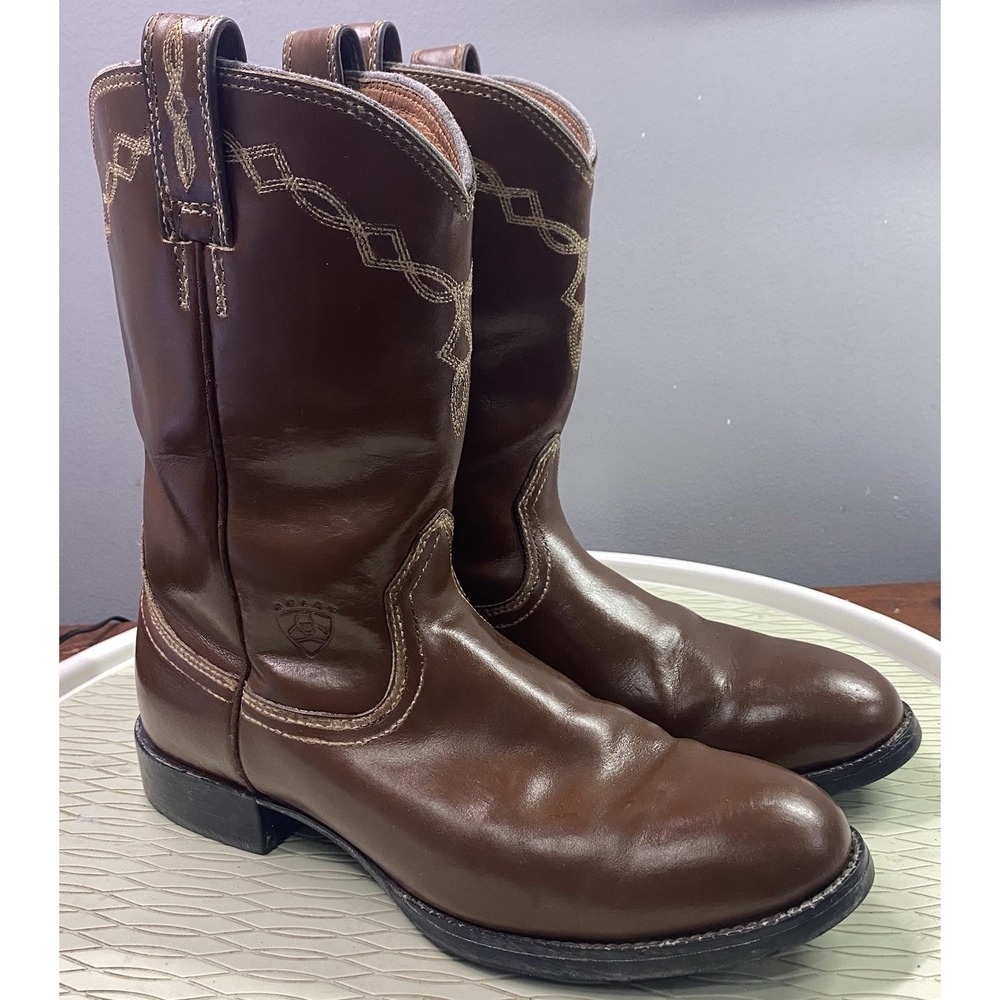 Ariat Women's Leather Western Cowgirl Cowboy Brown Riding Boots Sz. 8B